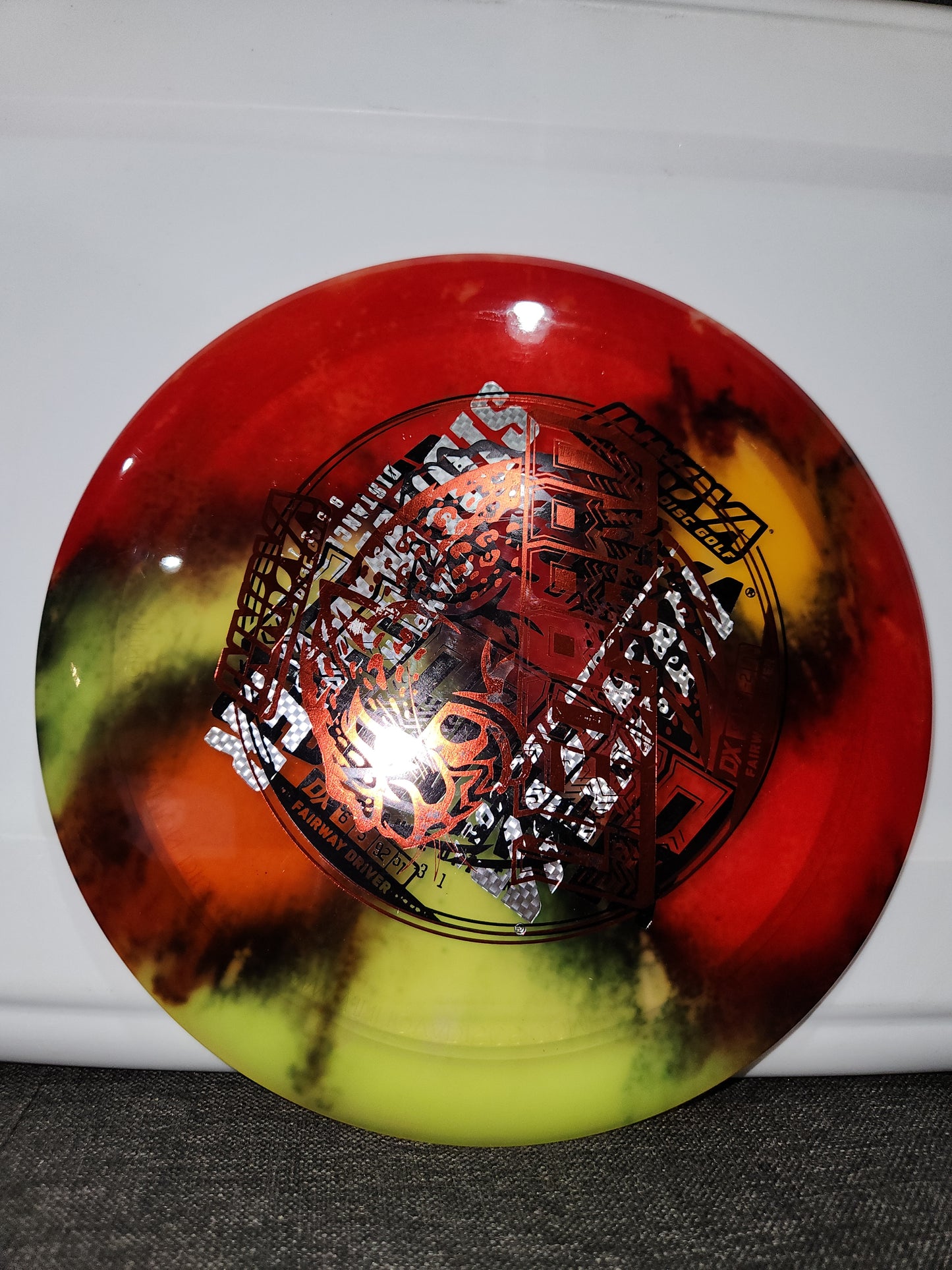 INNOVA-SIDEWINDER-PENNED 'SW' RUN-CHAMPION I DYE-SOME GLOW-165-9G