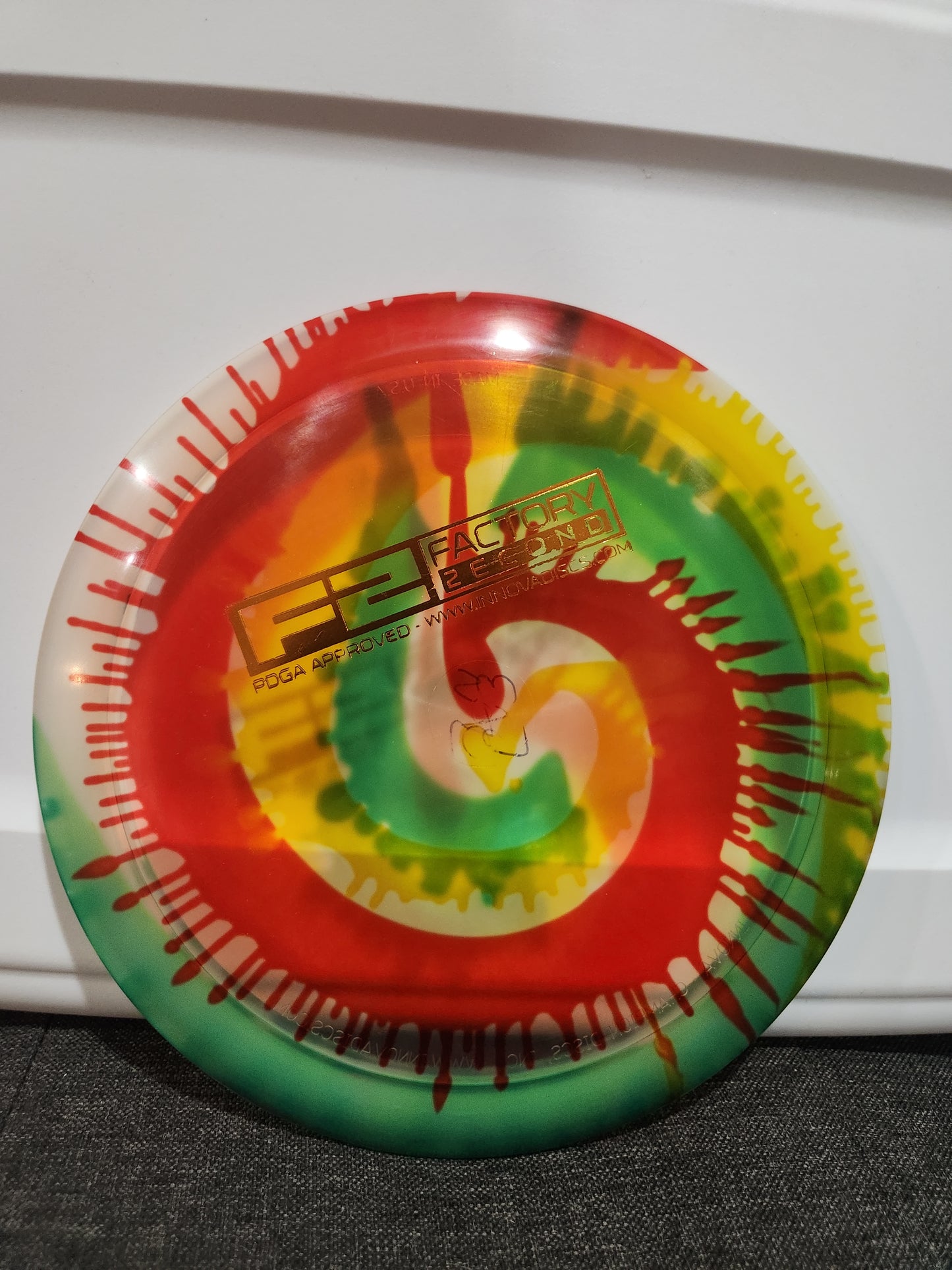 INNOVA-SIDEWINDER-PENNED 'SW' RUN-CHAMPION I DYE-SOME GLOW-165-9G