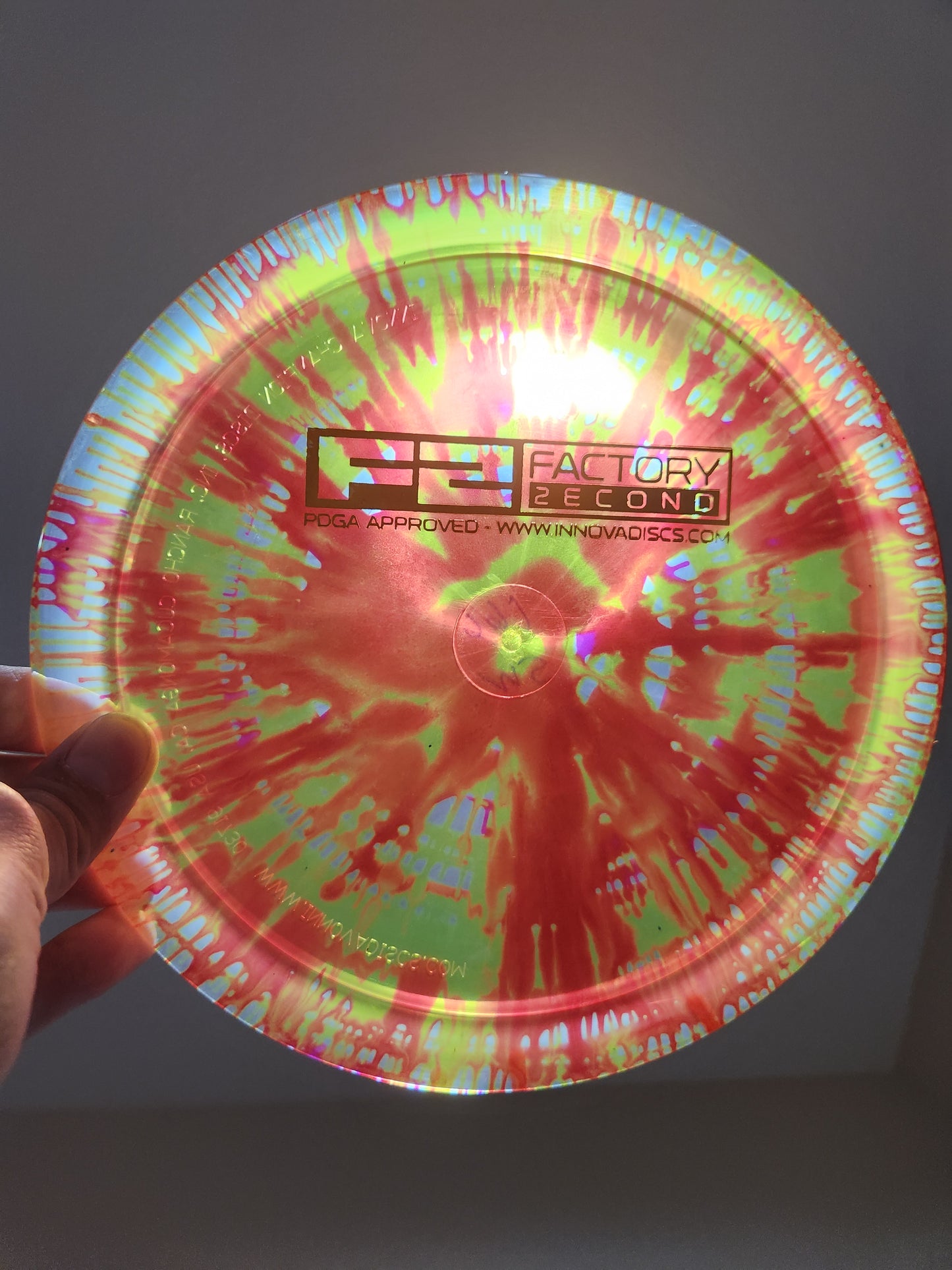 INNOVA-SIDEWINDER-PENNED 'SW' RUN-CHAMPION I DYE-SOME GLOW-165-9G