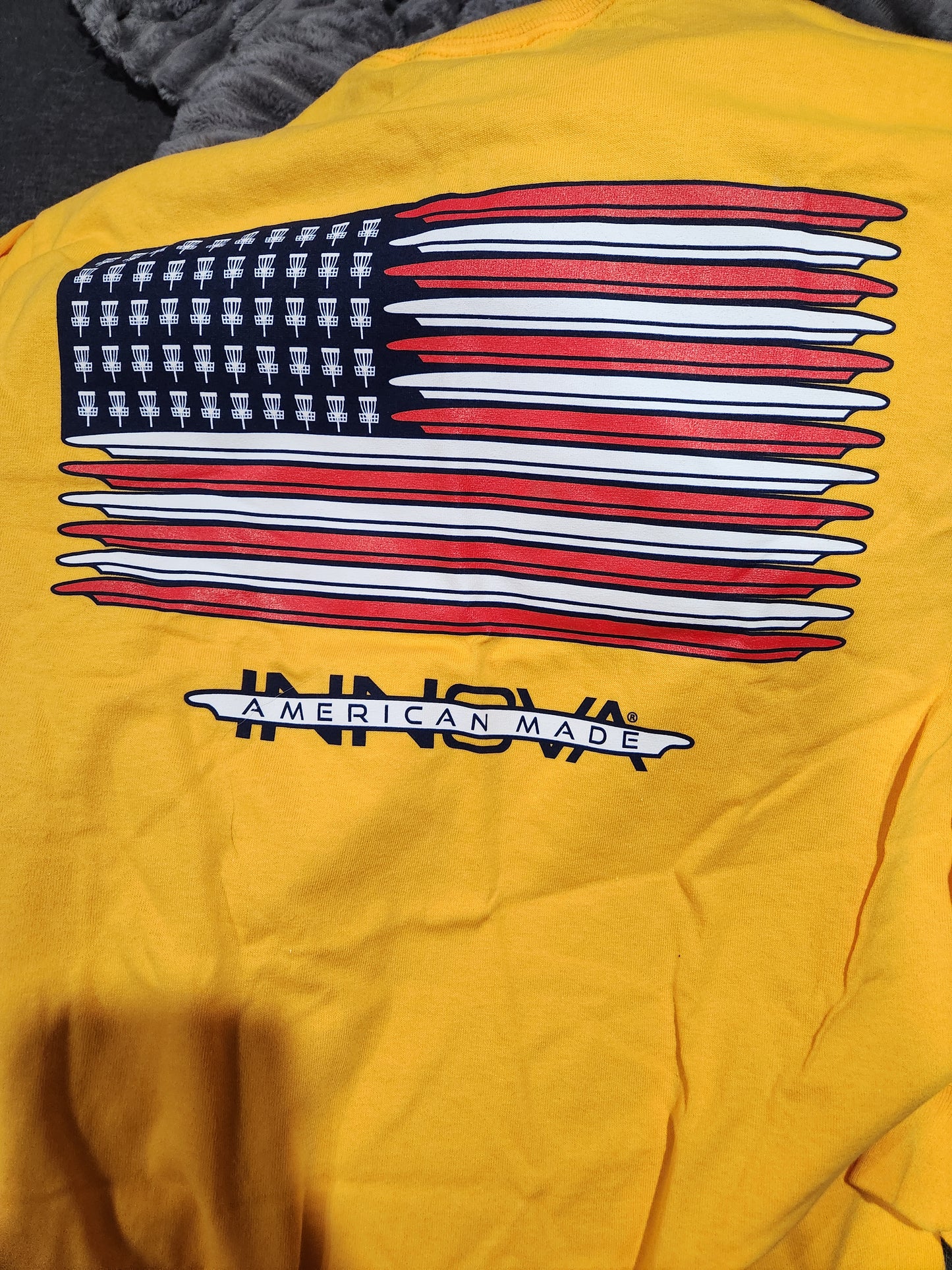 LONG SLEEVE INNOVA FLAG SHIRT-SMALL-COTTON