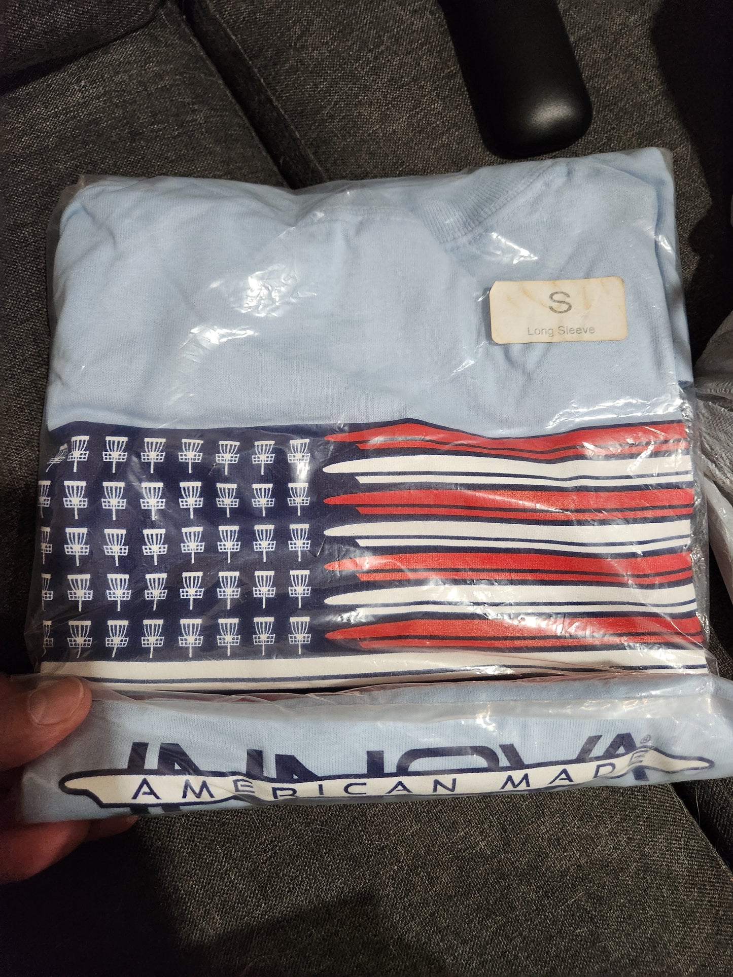 LONG SLEEVE INNOVA FLAG SHIRT-SMALL-COTTON