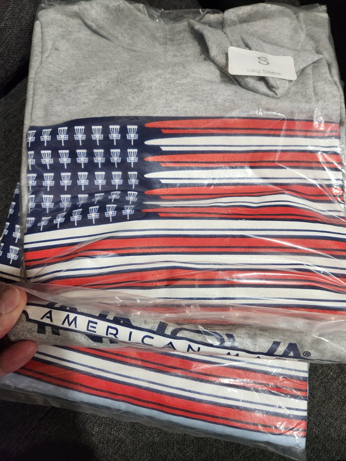LONG SLEEVE INNOVA FLAG SHIRT-SMALL-COTTON