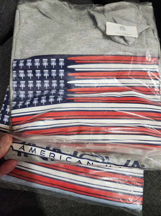 LONG SLEEVE INNOVA FLAG SHIRT-SMALL-COTTON