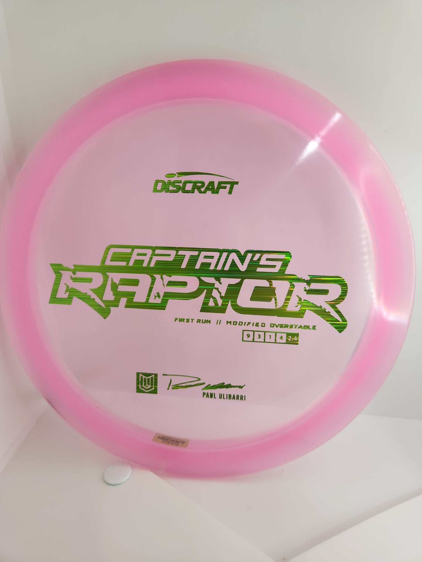 DISCRAFT-CAPTAINS RAPTOR-FIRST RUN-Z LINE-173-6g -COLLECTOR