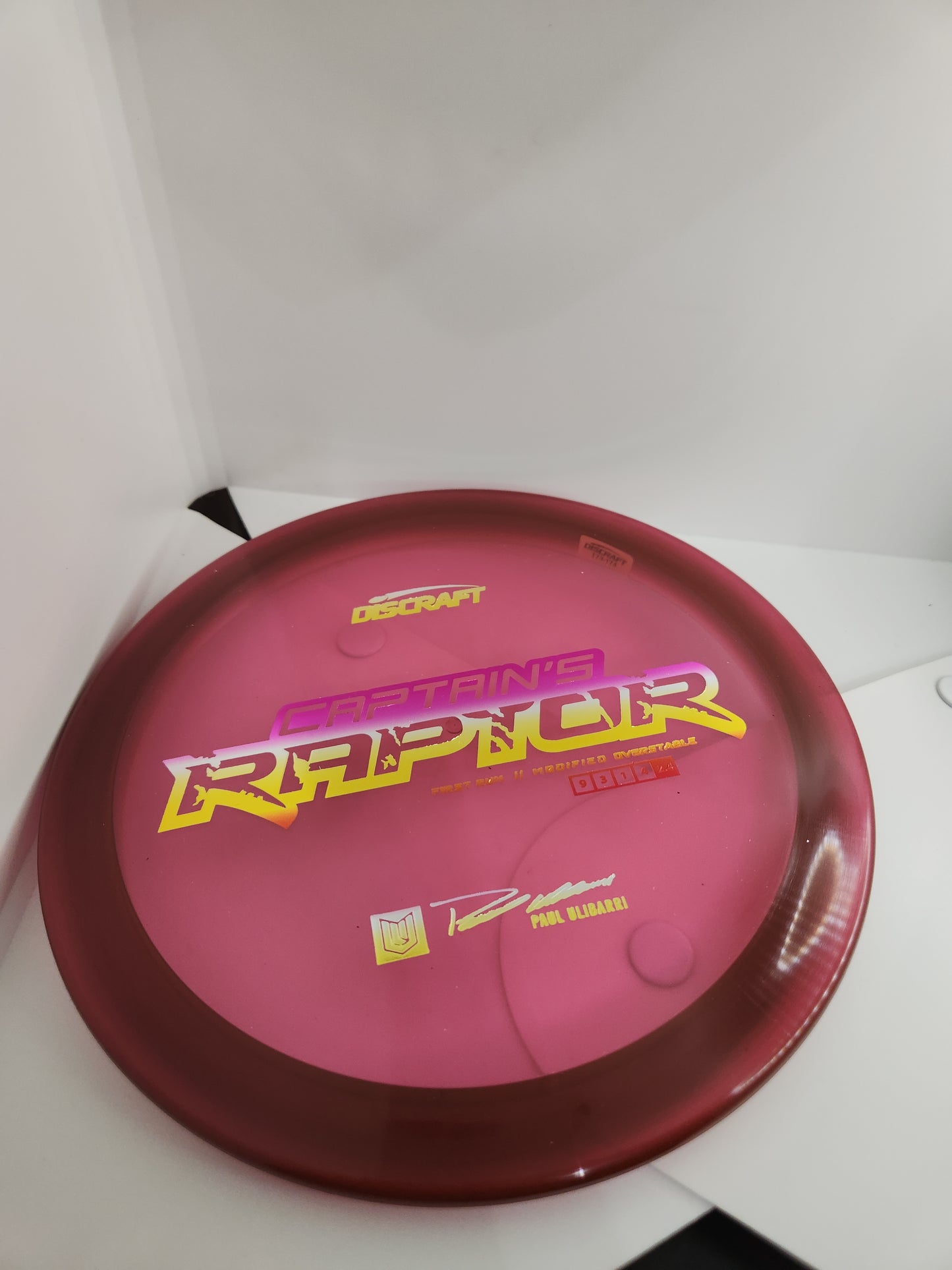 DISCRAFT-CAPTAINS RAPTOR-FIRST RUN-Z LINE-173-6g -COLLECTOR
