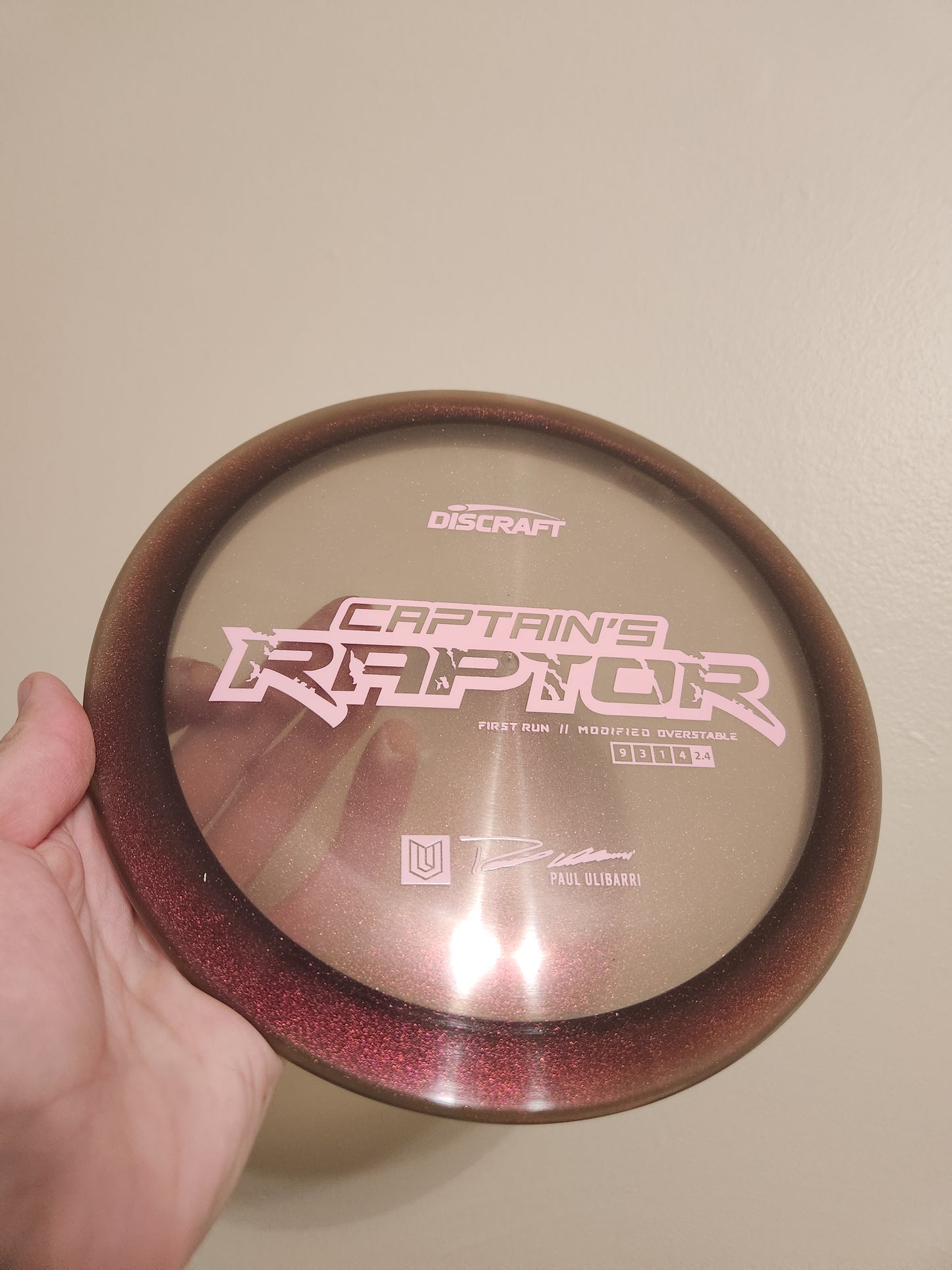 DISCRAFT-CAPTAINS RAPTOR-FIRST RUN-Z LINE-173-6g -COLLECTOR