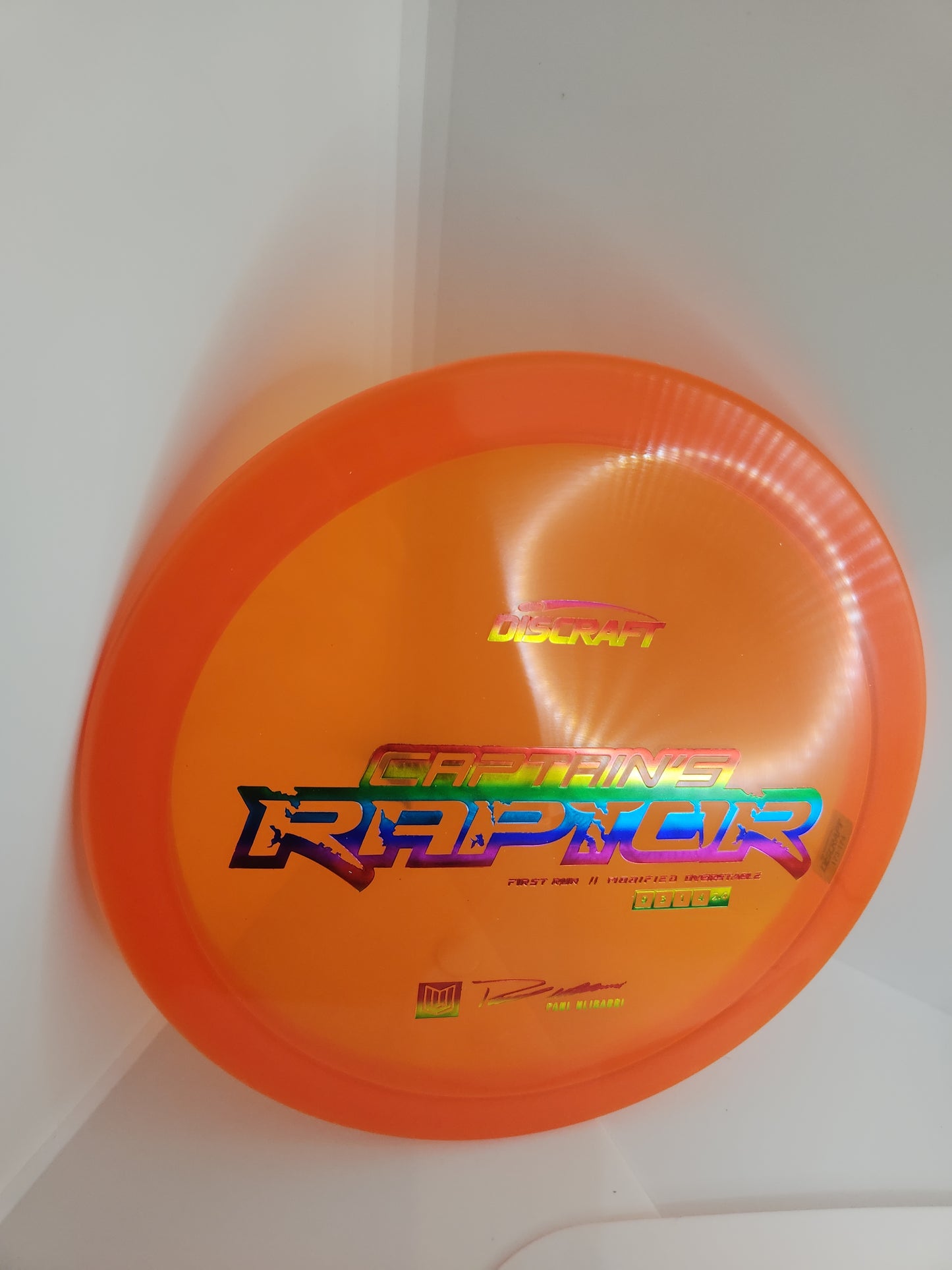 DISCRAFT-CAPTAINS RAPTOR-FIRST RUN-Z LINE-173-6g -COLLECTOR