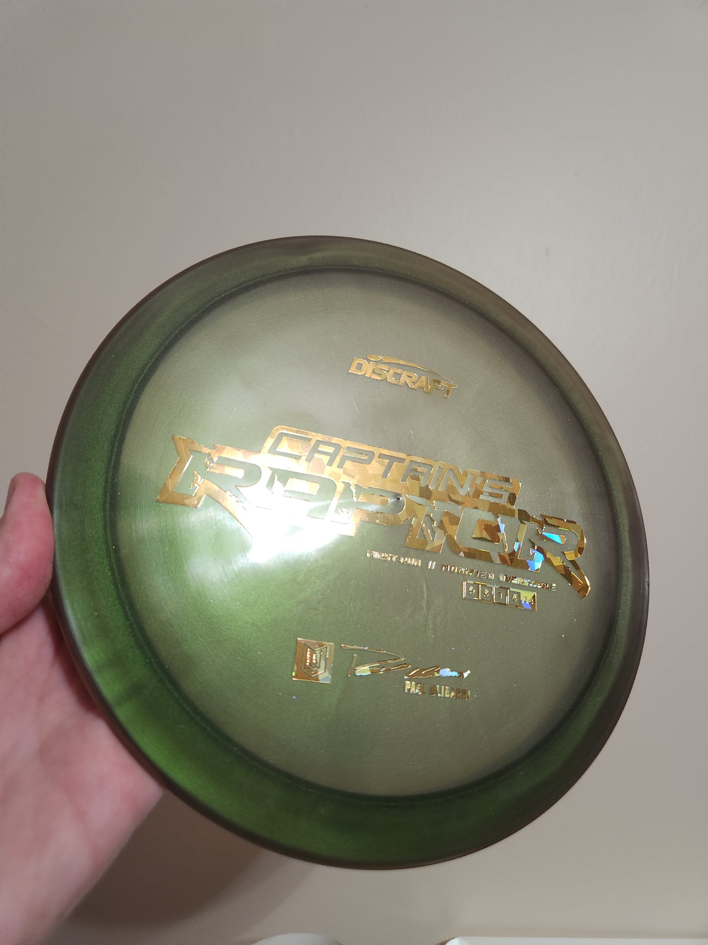 DISCRAFT-CAPTAINS RAPTOR-FIRST RUN-Z LINE-173-6g -COLLECTOR